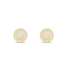 Round Shape Diamond Cluster Stud Earring (1.00CT) in 10K Gold (Yellow or White)