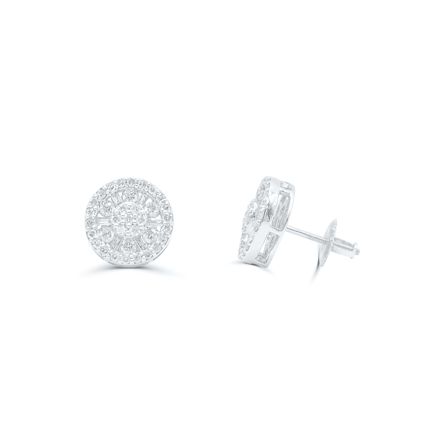 10K Yellow Gold Diamond Earring