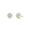 Round Shape Stylish Diamond Cluster Stud Earring (0.50CT) in 10K Gold (Yellow or White)