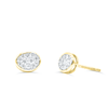 Round Shape Stylish Diamond Cluster Stud Earring (0.25CT) in 10K Gold (Yellow or White)