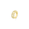 Half Eternity Cuban Round Cut Diamond Cluster Men's Band Ring (1.75CT) in 10K Gold - Size 7 to 12