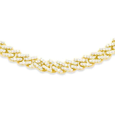 Diamond Miami Cuban Link Chain (6.00CT) in 10K Gold - 4.5mm (20 inches)