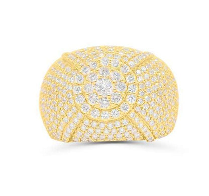 14K Gold Diamond Men's Ring