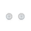 Round Shape Diamond Cluster Stud Earring (0.33CT) in 10K Gold (Yellow or White)