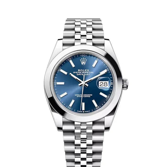 Rolex Datejust 41mm Blue Dial Jubilee Stainless Steel Watch 126300