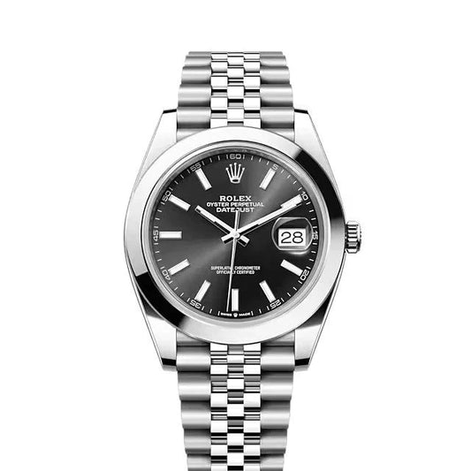 Rolex Datejust 41mm Black Dial Jubilee Stainless Steel Watch 126300