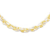 Shiny Diamond Cut Rope Cuban Chain (11.50CT) in 10K Two Tone Gold - 6mm (22 Inches)