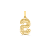 S Letter Baguette Diamond Pendant (2.50CT) in 10K Gold