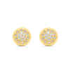 Round Shape Diamond Cluster Stud Earring (0.25CT) in 10K Gold (Yellow or White)