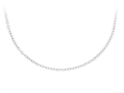 2mm 14K Gold Rolo Chain (White or Yellow or Rose) - from 16 to 24 Inches