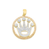 Rolex Crown Medallion Diamond Pendant (1.22CT) in 10K Gold