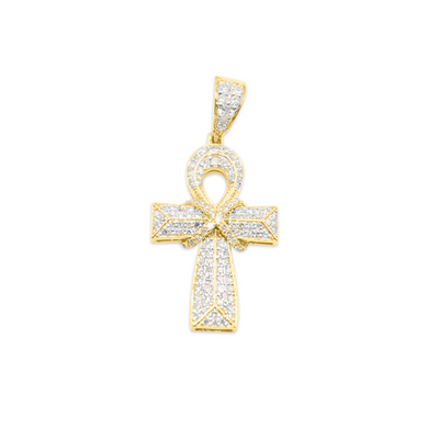 Egyptian Ankh Diamond Pendant (0.75CT) in 10K Gold