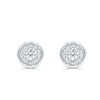 Round Shape Diamond Cluster Stud Earring (0.15CT) in 10K Gold (Yellow or White)