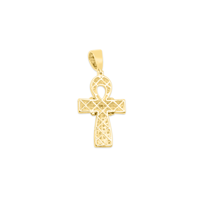 Egyptian Ankh Diamond Pendant (0.75CT) in 10K Gold