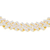 Prong Diamond Miami Cuban Link Chain (27.50CT) in 10K Yellow Gold - 14mm (22 Inches)