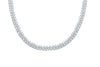 Double Diamond Tennis Necklace (1.60CT) in 925 Sterling Silver Gold - 6.5mm (22 inches)