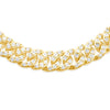 Plate Diamond Cuban Link Chain (1.50CT) in 925 Sterling Silver Gold - 12.5mm (20 inches)