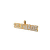Selfmade Baguette Diamond Pendant For Men (2.75) in 10K Yellow Gold