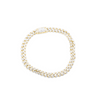 Iced Out Mini Cuban Diamond Bracelet (3.75CTW) in 10K Gold - 8mm