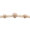 Lion Face Cuban Link Diamond Bracelet (4.20CTW) in 10K Gold - 8.5mm