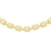 Baguette Diamond Link Chain (12.50CT) in 10K Gold - 7mm (22 Inches)
