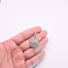 Round Shape Baguette Diamond Pendant (1.58CT) in 10K Gold
