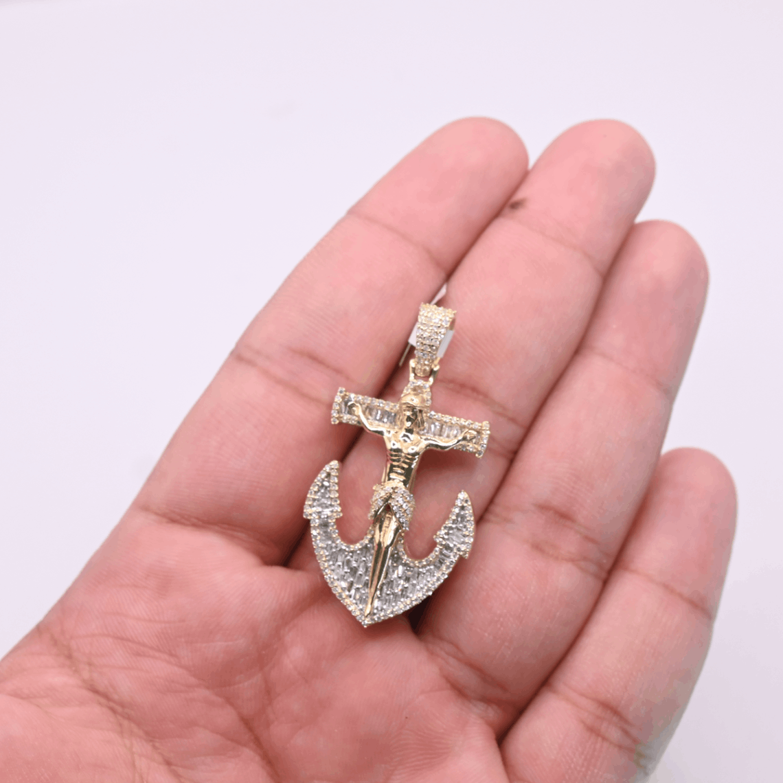 10K Gold Diamond Pendant 1.25CT